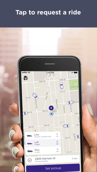 Uso compartido de la ubicación de Lyft App Ride